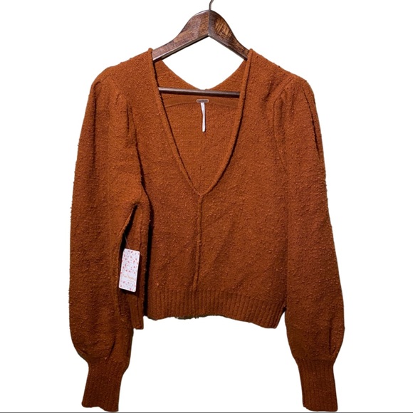 Free People Sweater | V Neck Pullover Sweater - Picture 8 of 9